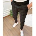 Men's Casual High Stretch Thick Pencil Pants New Solid Color Slim Fit Business Formal Office For Men Daily Wear Cotton Trousers. 