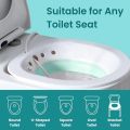 Sitz Bath, Sitz Bath for Hemorrhoids, Sitz Bath for Toilet Seat, Postpartum Care, Sits Bath Kit for Women, Collapsible, Flusher Hose, Drain Holes, Wider Seating Area, Deeper Bowl.