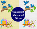 5 piece Decors transparent stickers.