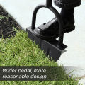 Lawn Edger Tool T Shaped Handle Labor Saving Hand Edging Tools Half Moon Saw Tooth Large Foot Platform for Sidewalk. 
