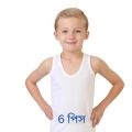 6 piece High Quality 100% Cotton White Sendo Genji For All Inner White Sando Genji.