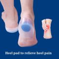 Soft Silicone Gel Insoles for Heel Spurs Pain Foot Cushion Foot Massager Care Half Heel Insole Pad Height Increase Accessories. 