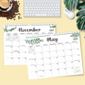 2PCS Wall Calendar 2024 Wall Calendar 18 Months Calendar From Jan 2024- 2025,14.8 X 11.5 Inch, Twin-Wire Binding with Hanging Hook. 