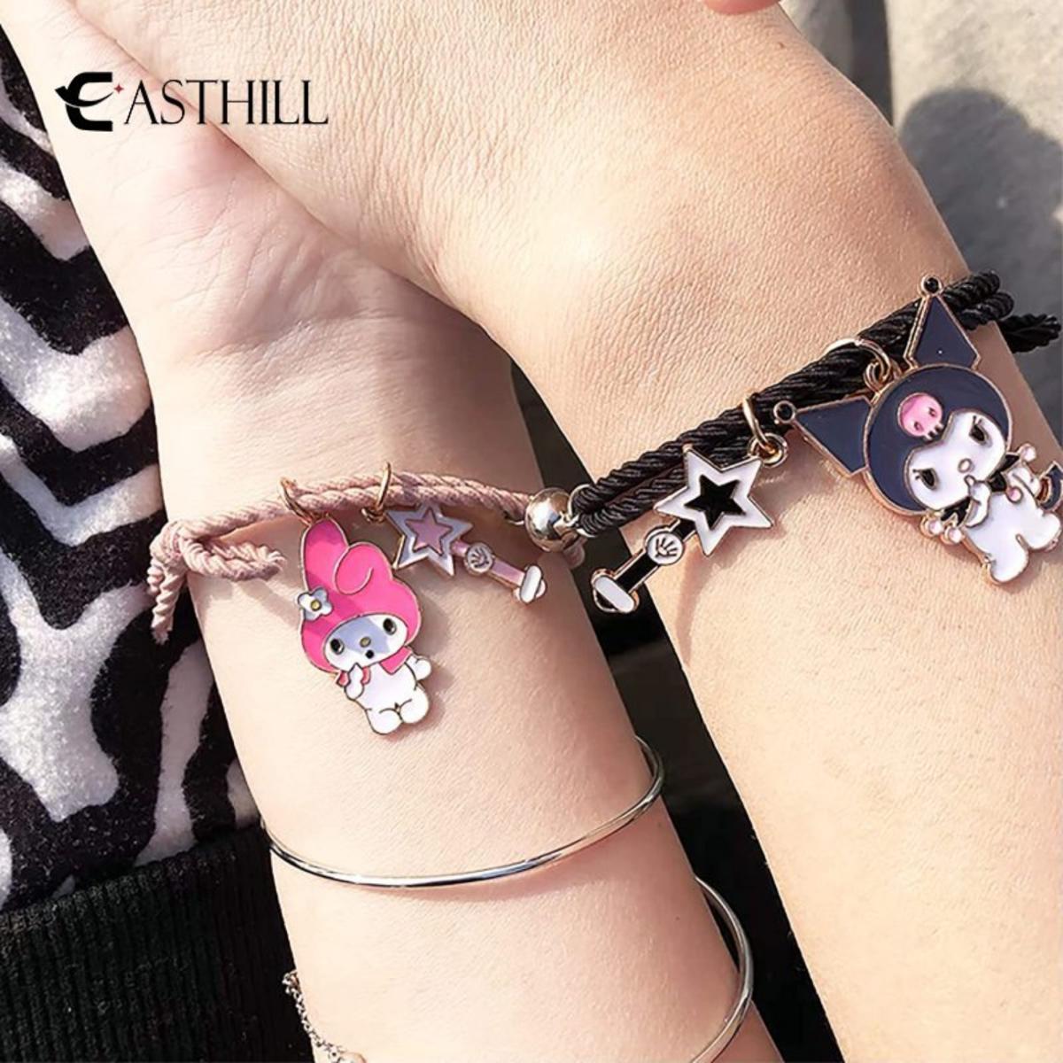 2pcs Magnetic Couple Bracelets Mutual Attraction Relationship Matching Friendship