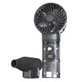Handheld Jet Fan 100,000RPM Brushless Motor Duct Fan High Power Ducted Turbofan Violent Dust Blower Powerful Keyboard Cleaning Tool Multi-speed Adjustment 6pcs Brightness Adjustable LED Lights with Fast Recharging Functions.