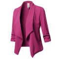 NEW Oversize Office Ladies Notched Collar Women Blazer Solid Autumn Jacket Pleated Sleeve Casual Female Suits Coat 10 Colors. 