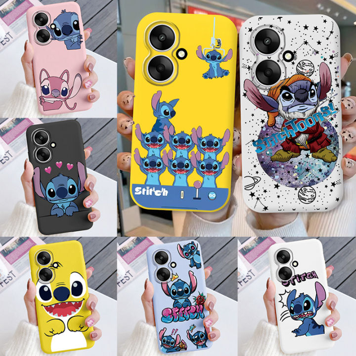 For Redmi 13C 5G 13R Phone Case Soft Silicone Shockproof Super cute Stitch Love Cover For Xiaomi Redmi 13 C Redmi13C 5G Shell