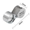 10x-30x Jewelry Diamond Jewelry Loupe Magnifier Tool Eye Magnifier Magnifying Glass Equipments Triplet Jewelers Eye Glass. 