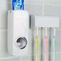 Automatic Toothpaste Dispenser with Toothbrush Holder. 