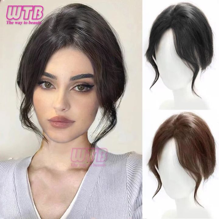 WTB Synthetic Bangs Wig Female Natural Forehead Atmosphere Dragon Beard Bangs Head Replacement Fluffy Wig Piece