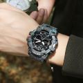 LED Quartz Watch, Outdoor Sports Label Men's Sports Watch, Men's Big Watch, Alarm Stopwatch Luminous Calendar. 