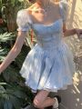 Purple Sweet Elegent Party Mini Dress Women Vintage French Fairy Strap Dresses Female Chiffon Korea Dress Summer 2023 New. 