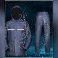 Raincoat 100% Waterproof -Dark blue free size.