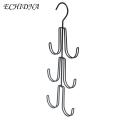 Coat Storage Rack Multi-functional Heavy Duty Closet Organizer with 3 Layers 6 Hooks Perfect for Bags Scarves Ties Hats Jewelry Anti-slip Design for Closet Organization Rack. 