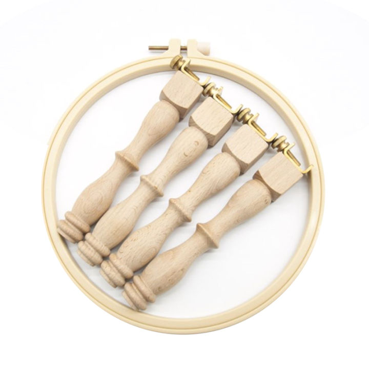 Adjustable Portable Wooden Embroidery Hoop Stand Set Stand Needlework Frame Rack Desktop Embroidery Stand