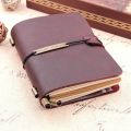 【Yurui】Leather Travel Journal Notebook Men & 5.2 x 4 Inches - Red Refillable Notebook Journals,A6 Leather Bound Travel Diary Art Drawing Sketchbook Journals to Write In. 