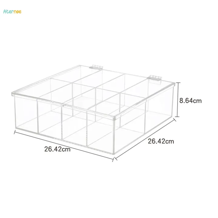Transparent%20Storage%20Bin%20Box%208%20Compartments%20Sugar%20Packets%20Coffee%20Packets%20Hinge%20Lid%20Tea%20Bag%20Organizer%20for%20Kitchen%20Cabinets%20Pantry%20Countertops%20-%20Image%206