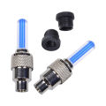 2PCS Bicycle Car LED Neon Tire Wheel Gas Nozzle Valve Glow Stick Light For Bike/Car/Motorbike.