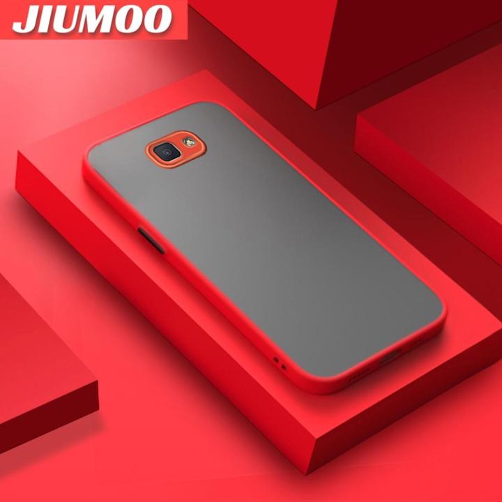 JIUMOO For Samsung J5 2015 Samsung J5008 Samsung J5009 Case Transparent Back Cover Lens Camera Protect Phone Case Edge Full Cover Casing Frosting Hard Cases Fall protection sleeve