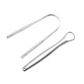 【Happy baby toy store】Useful Tongue Scraper Cleaner Stainless Steel Metal Medical Mouth Cleaning Oral Brush Dental Reusable Fresh.