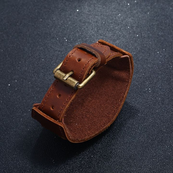 Boho%20Handmade%20Sew%20Wide%20Belt%20Strap%20Leather%20Men%20Pointer%20Watch%20Bracelets%20For%20Women%20Male%20Punk%20Vintage%20Jewelry%20-%20Image%206