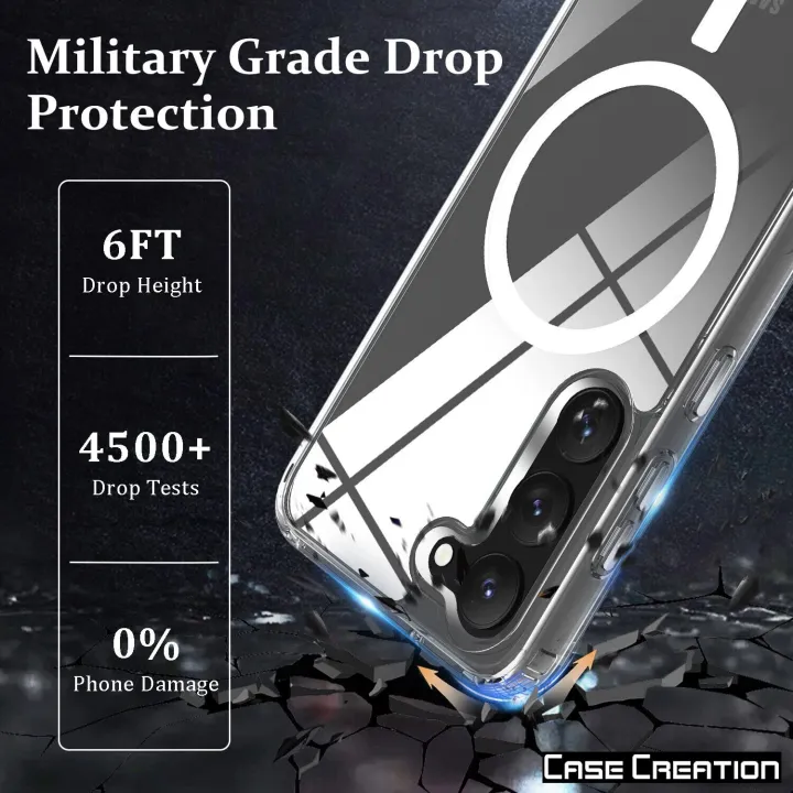 Samsung%20Galaxy%20S21%20Plus%20(S21+)%20MagSafe%20Compatible%20Shockproof%20Transparent%20Slim%20Fit%20Wireless%20Charging%20supported%20Frosted%20Border%20Phone%20Back%20Case%20Mobile%20Cover-E_Store%20-%20Image%205