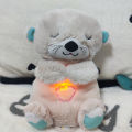 Adjustable Music Breathing Bear Baby Soothing Plush Doll Toy Baby Kids Soothing Sleeping Companion Sound and Light Baby Toy Gift.