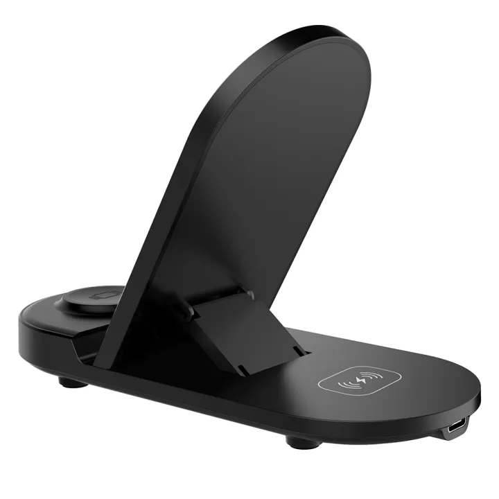 X416%203%20In%201%20Wireess%20Charger%20Foldable%20Phone%20Holder%20Wireless%20Charger%20Compatible%20with%20iPhone/Samsung/iWatch/Airpods%20Gray%20-%20Image%203