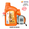 Repsol Moto 10w30 Mineral Engine Oil 1.2 L (API SN, JASO MA2 Certified). 