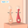 Hogokids Maternal and Child Supplies Silicone Spoon Short Handle Solid Food Spoon Baby Kid Tableware Spoon Soft Head Children Fork and Spoon Set.