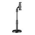 L7 Desktop Mobile Phone Holder Height Adjustable Stand & 360° Rotatable for Live Streaming Shoot YouTube TikTok Video Round Base Smartphone - Mobile Stand. 