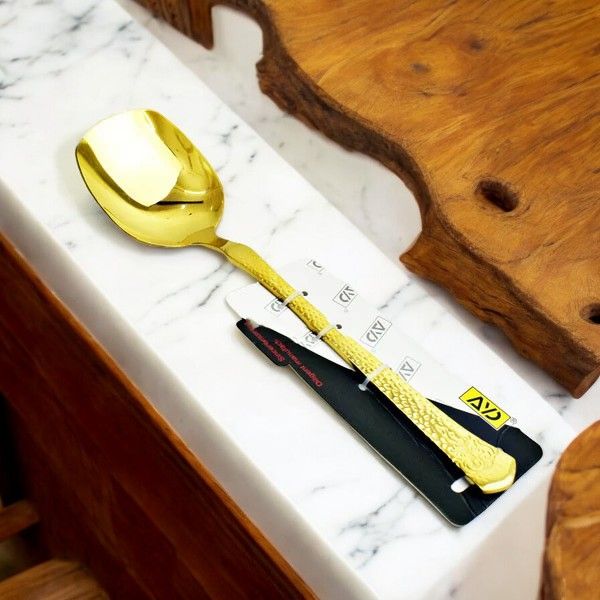 Elegant%2010%20Inch%20Curry%20Serving%20Spoon%20-%20Golden%20Finish,%20Stainless%20Steel,%20Non-Magnetic,%20Mirror%20Polish,%20Ideal%20for%20Cooking%20and%20Serving%20-%20Image%202