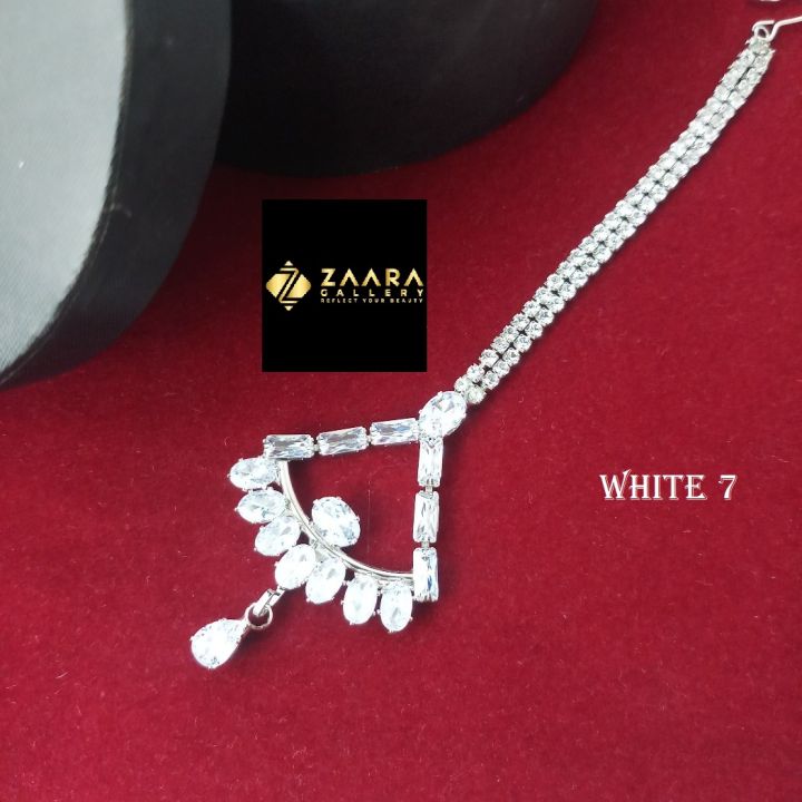 Diamond%20Cut%20AD%20Stone%20Stylish%20&%20Fashionable%20Tikli%20(Tiklee)%20For%20Girls%20&%20Women%20(Imported)%20-%201%20Piece%20M-ST2403%20-%20Tikli%20-%20Tiklee%20-%20Tikli%20for%20Women%20-%20Tikli%20for%20Girls%20-%20Image%202