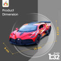 Bugatti Divo Diecast Alloy Car 1:32 Vehicles Metal Car Model Car Sound Light Toys For Gift. 