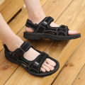 Sandals Men's Summer 2023 New Student Open Toe Casual Versatile Velcro Ultra Light and Super Soft Non-Slip Beach Shoes. 