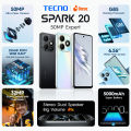 TECNO Spark 20 4G Smartphone 256 GB ROM,8GB RAM| 50 MP Ultra Clear Main Camera with 32 MB Selfie |G85 Gaming Processor| 400% Big Volume Stereo Dual Speakers with DTS+Hi-Res Audio| 5000mAh|18W Fast Charge| 6.56'' FHD 90Hz Screen. 