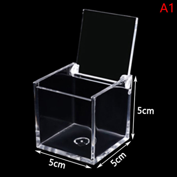 Clear Acryl Cube Favor Box of Plexi Acrylic Glass Plastic Storage Wedding Party Gift Package Organizer Home Office Usage jingu