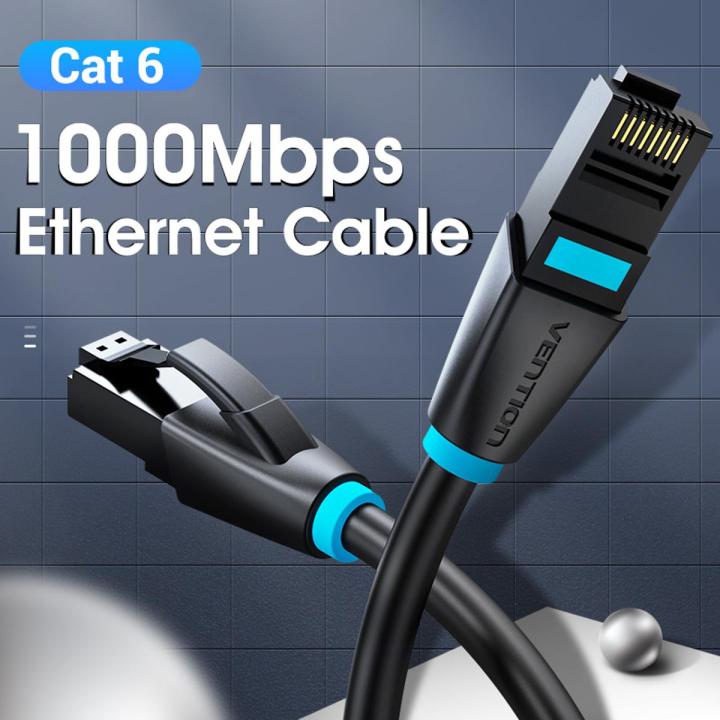 Vention IBK Cat 6 UTP Patch Round Ethernet Cable - 1000Mbps High Speed ...