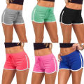 Women Sport Shorts Slim Fit High Stretchy Short Trousers For Summer Female Ladies Running Exercise Plus size Sports Hot Pants. 