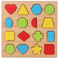 Wooden Puzzles for Toddlers Montessori Baby Learning Alphabet Number Shape Puzzle Toys Kids Educational Matching Board Wood Game.