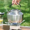 1.5L Camping Water Kettle Water Pot Portable Stainless Steel Boiling Water Collapsible Handle Cookware Durable Tea Kettle Hiking Picnic Pot. 