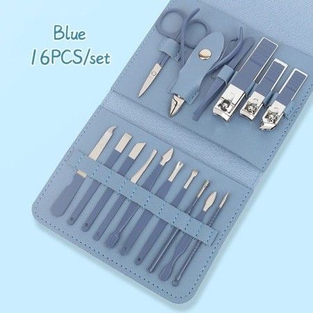 16pcs Stainless Steel Nail Cutter Tool Set
