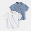Mandarin Boys Summer Tshirts Fashion Toddler Tees Baby Shirts Cotton Kids Children's Clothes. 