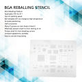 BGA Reballing Steel Stencil Half Cut Process BGA Reballing Stencil Template Prevent From Sticking Rounded Rectangle Hole for CPU. 