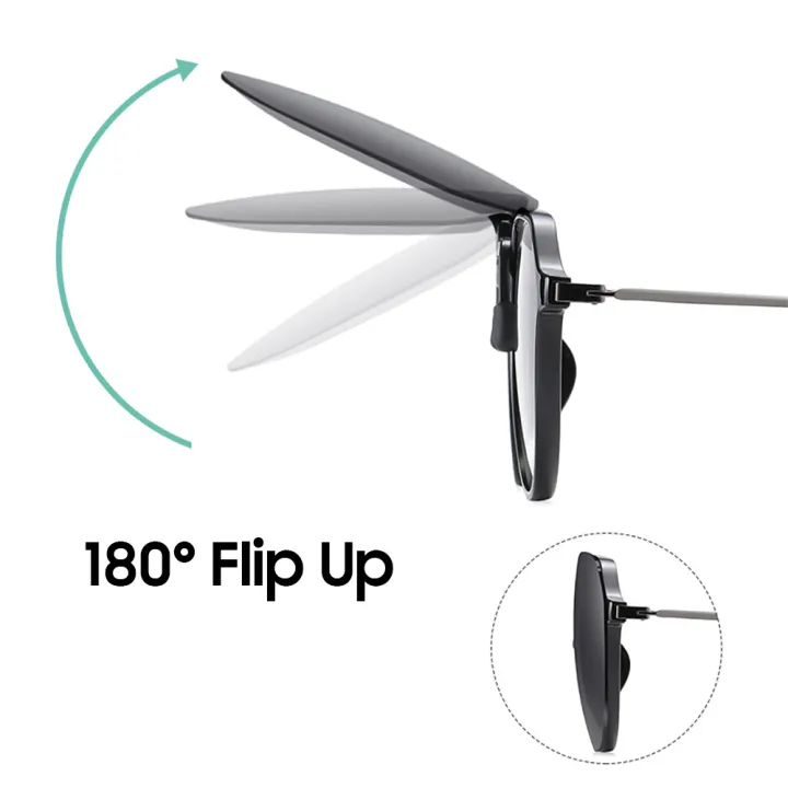 VIVIBEE%20Big%20Size%20Flip%20Up%20Clip%20on%20Sunglasses%20Polarized%20Gradient%20Grey%20Lens%20Oversized%20Driving%20UV400%20Protection%20Fishing%20Accessory%20-%20Image%204