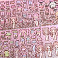 Tirado Duo Sauce Dressing House Sweet Cool Princess Wears Cute Girl Children Handheld Account Stickers.