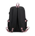 Lovely Purple Kuromi Backpacks USB Cartoon Purple Printed Boys Girls School Bag Students Bookbag Teens Women Mochila Escolar. 