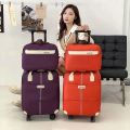 Luggage Bag Luggage Trolley Bag Luggage Bag Pulley Handbag Lightweight Student Unisex. 