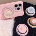 Creative Fashion Universal Mobile Phone Round Magnetic Bracket Sweet Fresh Fruit Romantic Bow Knot Cartoon Animals Kitten Lovely Bow Magnetic Bracket. 
