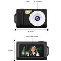 Mini Camera Sports Mini Camer Retro Indoor Home Outdoor HD 1080P 0.96 Inch Screen LED Fill Light. 